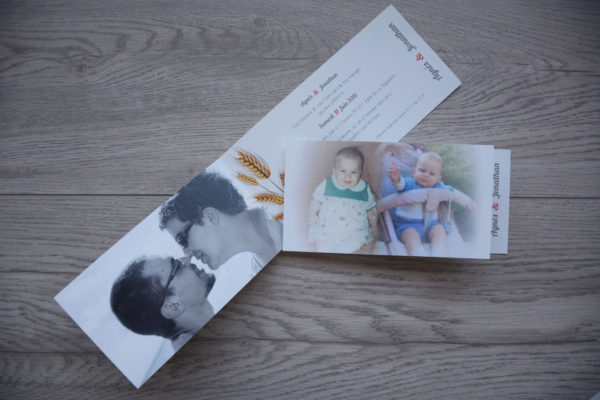 faire part mariage photo bébé personnalisé impression direct – imprimeur vendée